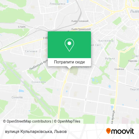 Що знаходиться поруч із вулицею Кульпарківською у Львові