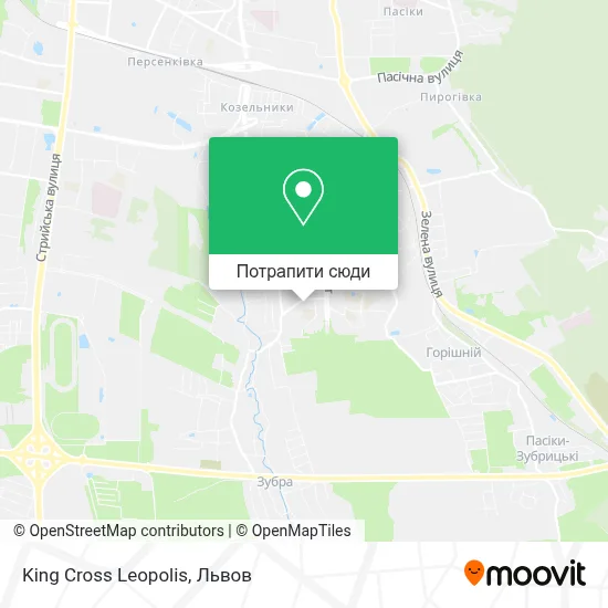 Як доїхати до King Cross Leopolis у Львові
